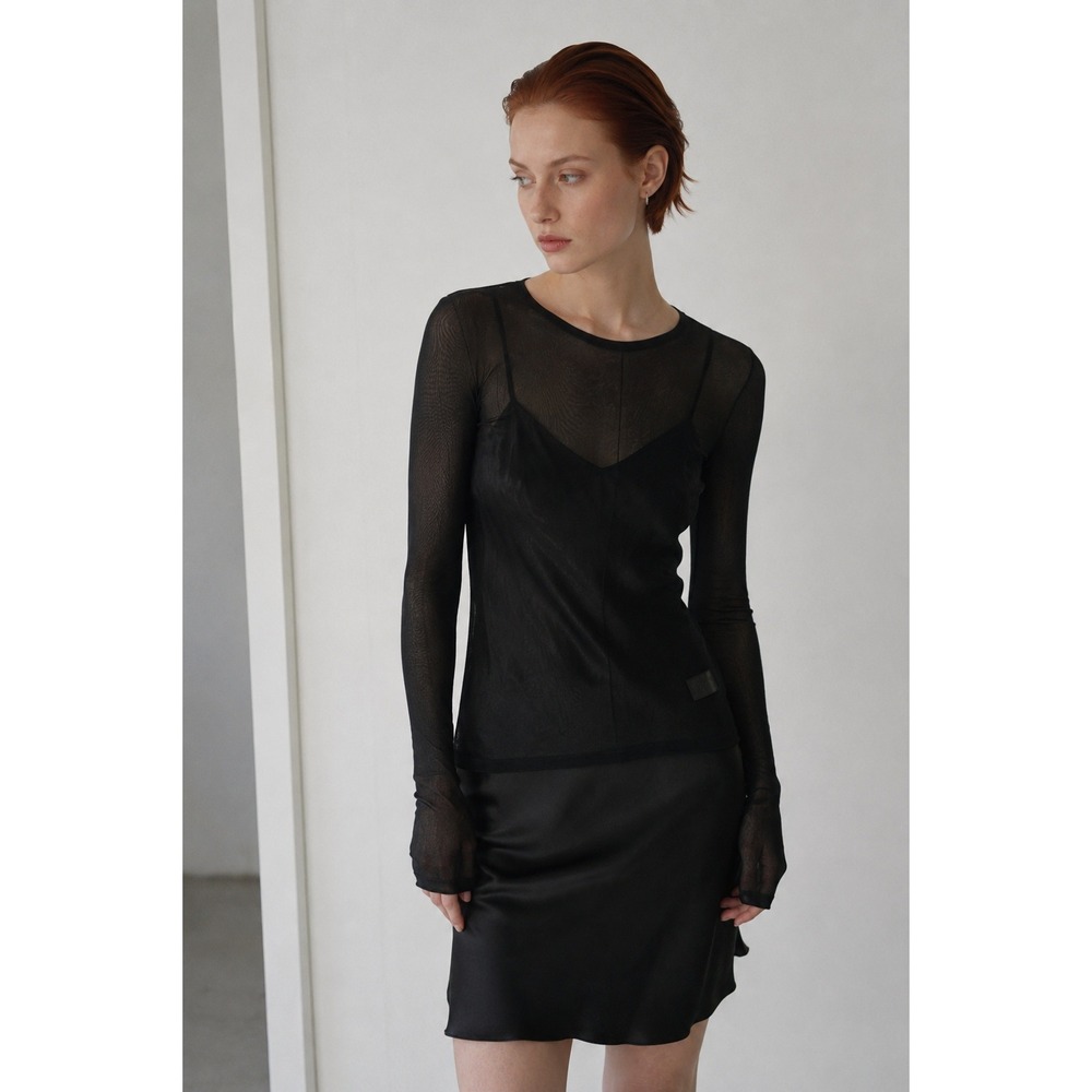 Helsa Sheer Mesh Top Women